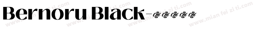 Bernoru Black字体转换